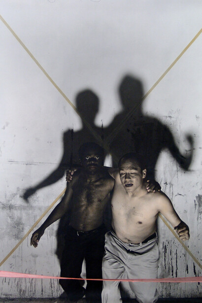 Elaine Stocki, "K" 2013. Hand-tinted silver gelatin print, edition of 5 (+1 AP), 38.25 x 30 inches. Courtesy the artist and Thomas Erben Gallery, New York.