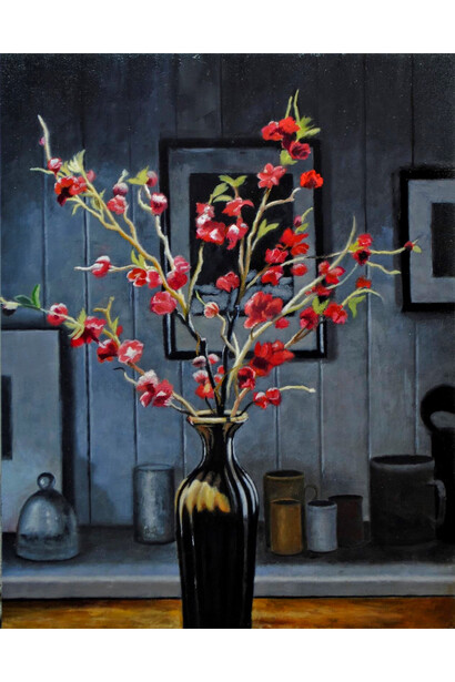 B's Flowers by Nick Patten - oil on canvas