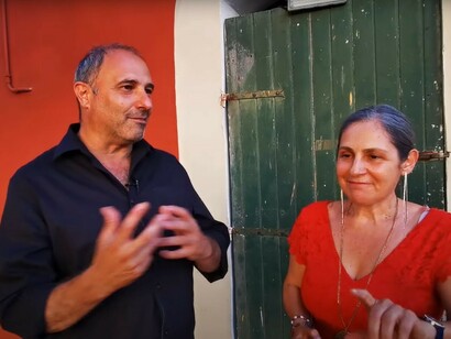 Franco Fracassi e Patrizia Boi al Casale di San Nicola 