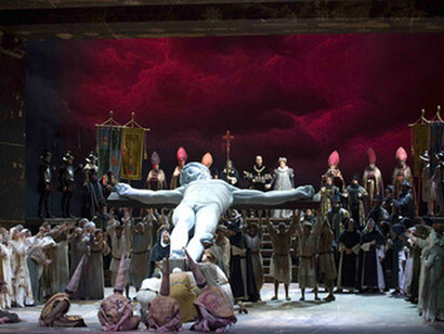 Una rappresentazione del Don Carlo a Bilbao