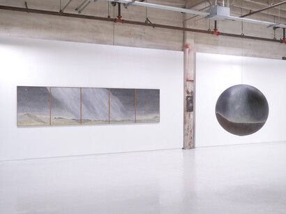Russell Crotty: An Astronomy of Dreams
L–R: It’s Different Up Here (2023); Milky Way Over Ojai Ridges (2022), installation view. Courtesy of the artist and Hosfelt Gallery