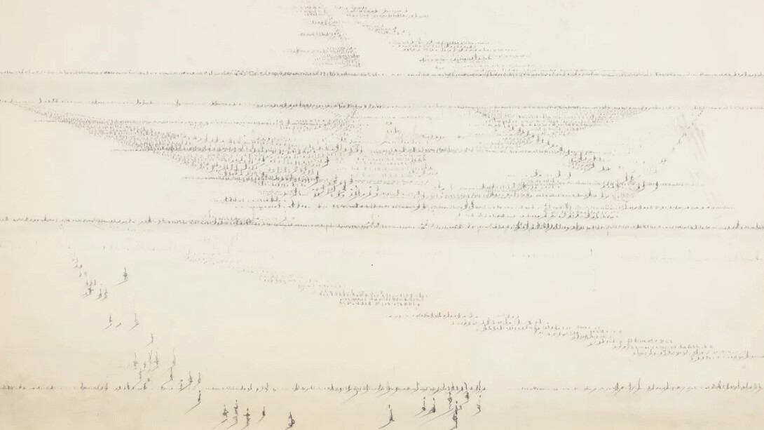 Hedda Sterne, Study for signs (detail), c. 1978-1980. Courtesy of Van Doren Waxter 