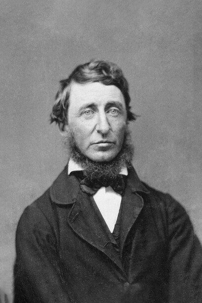 Fotografía de retrato de un daguerrotipo de Henry David Thoreau (1856)