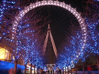 London Eye, la noria de Londres construida en el año 2000 para celebrar el nuevo milenio