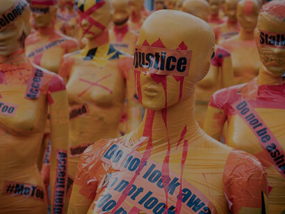 On November 25, International Day for the Elimination of Violence against Women, this photo was captured in Bonn, showcasing the artwork of a talented artist, Germany
