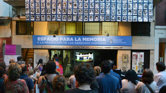 Frente del ex Centro Virrey Cevallos, Buenos Aires, Argentina. La casona, ubicada en pleno centro porteño, era un sitio de atrocidades en medio de una ciudad que seguía con su rutina