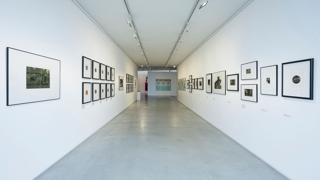 Guy Langevin and guests, exhibition view. Courtesy of Danubiana