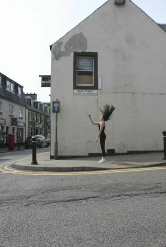 Photograph from The Nation//Live - Faith, A dancer from SkyeDance performs her personal conception of faith in Portree, Isle of Skye, © National Galleries of Scotland and Atlas Arts 2013