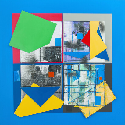 Giovanbattista Pastorelli, Senza Titolo, tecnica mista, 90x90 cm