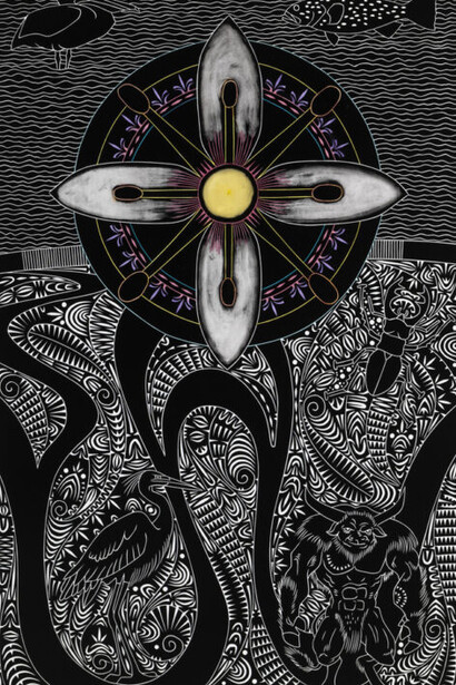 Brian Robinson, Abundance of country: Kurrajong (detail), 2026. Courtesy of Onespace Gallery