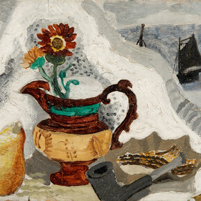 Christopher Wood (1901-1930) Still Life with Boats, St Ives, 1930 Oil on panel 222 x 540 cm, Swindon Museum & Art Gallery