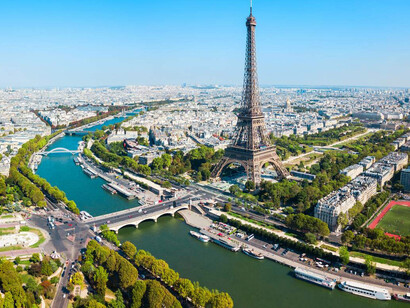 Vista aérea de París, Francia