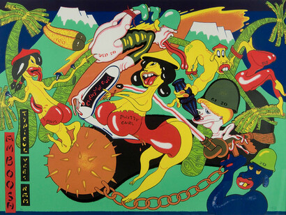 Peter Saul, Amboosh, 1975. Courtesy of George Adams Gallery 