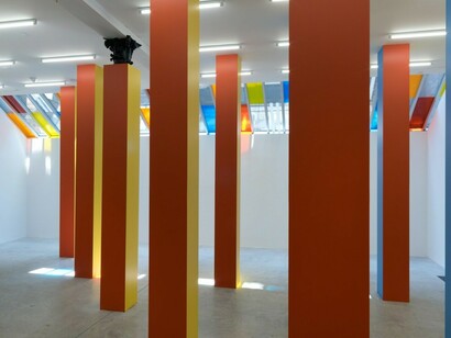 Daniel Buren, Exhibition view. Courtesy of Bortolami