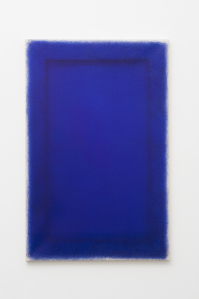 Irma Blank, Ur-schrift ovvero Avant-testo, 23-9-99, 1999 ballpoint pen on polyester on wooden stretcher 166 x 108 cm, 65 3/8 x 42 1/2 ins
Copyright the artist, courtesy Alison Jacques Gallery.