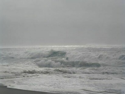 Tria Giovan, Building Waves Hurricane Earl, 2009, Archival inkjet print, 30 x 40 inches
