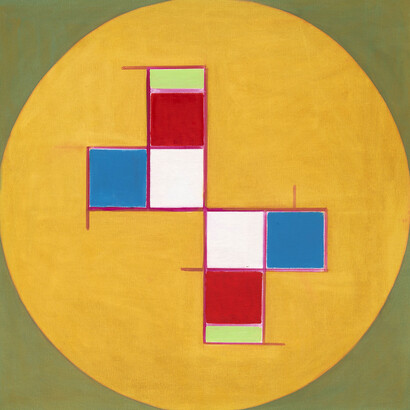 Ho Kan, Abstract, 2015, Oil on canvas, 100x100cm. Courtesy of Eli Klein Gallery