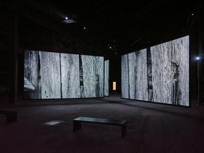 Soundwalk Collective and Patti Smith, Correspondences, exhibition view. Courtesy of LUMA Arles