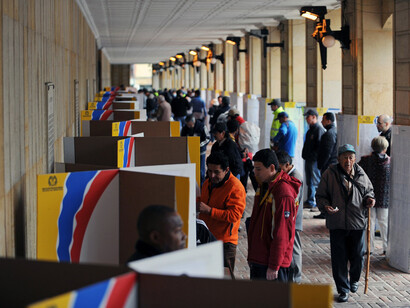Centro de votacción en Colombia