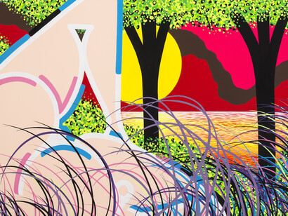 Sam Friedman, Untitled (30), 2014, Acrylic on canvas, 60 x 84 inches, 152.4 x 213.4 cm