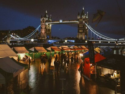 Mercadillo a orillas de Támesis