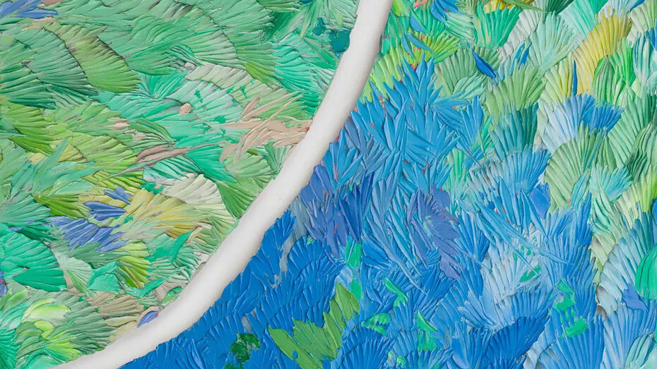 Dashiell Manley, some distances, cuttings. (Cajon pass) (detail), 2025-26. Courtesy of Marianne Boesky Gallery 