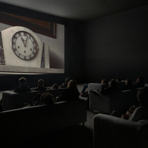 Christian Marclay, The clock, exhibition view. Courtesy of Neue Nationalgalerie