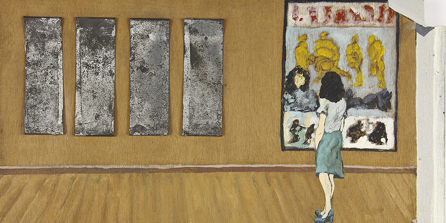 Jorge Varanda (Luanda, 1953 – Lisboa, 2008). Sem título, 1990. Tinta acrílica sobre contraplacado. 32 x 52 cm. Lisboa, Museu Calouste Gulbenkian – Coleção Moderna