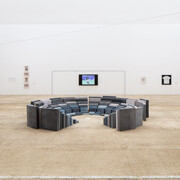 Fútbol y arte: esa misma emoción, vista de exhibición. Cortesía del Museo Jumex