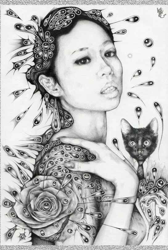 Yukihiro Murai, Momo, Digital Print on Metallic Paper, 11.5" x 8.5"