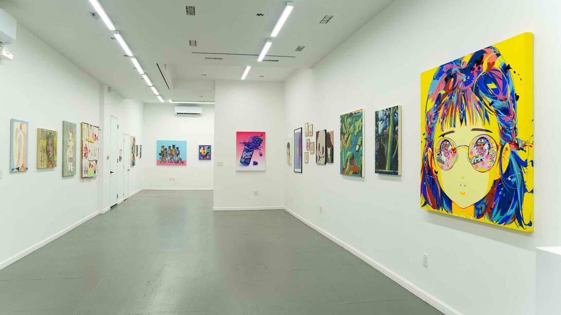 Various artists, Blue season, exhibiiton view. Courtesy of GR Gallery