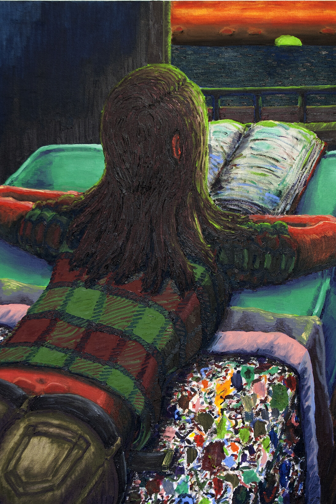 Willem Weismann, The Green Ray, 2015, 105 x 85 cm