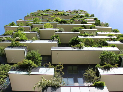 Located in Milan’s Porta Nuova district, Bosco Verticale is a groundbreaking residential complex of two towers designed by Boeri Studio, celebrated for its vertical forest concept, Italy