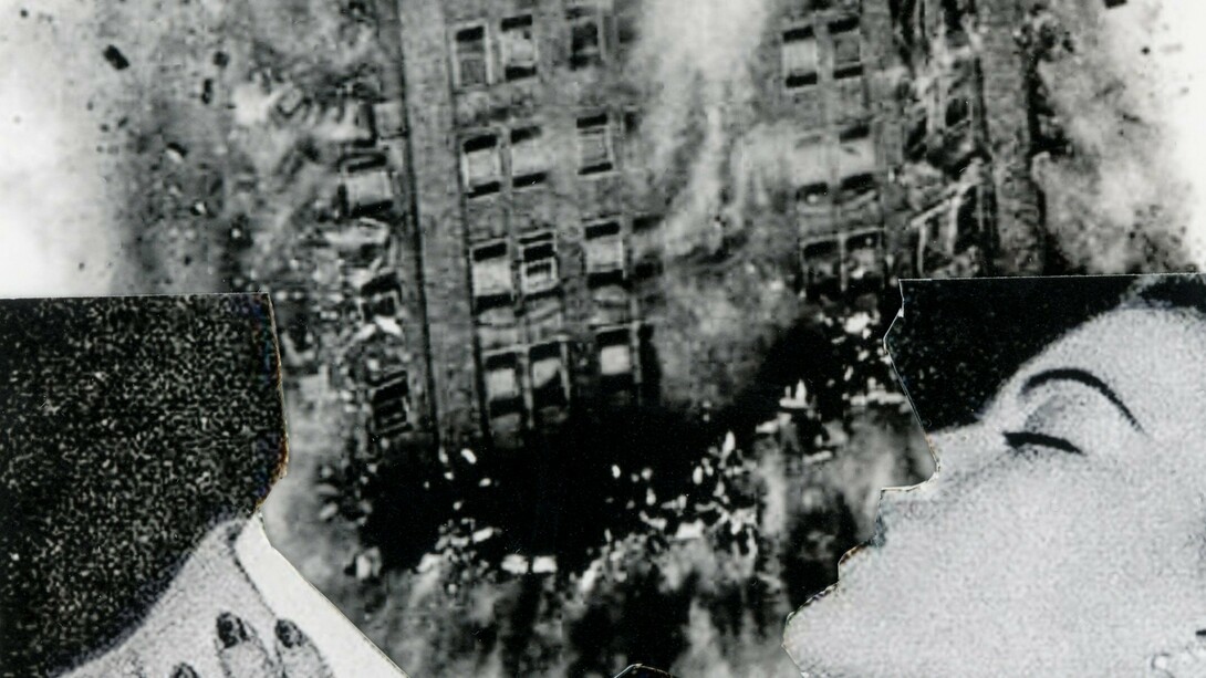 "Falling is like this", collage, Sam Heydt, 2020