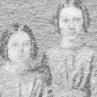 Nathalie Boutté, Les fillettes (détail), 2017. Avec l'aimable autorisation de la galerie Magnin-A