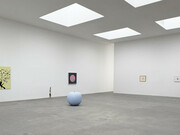 Various artists, Cats and apples, exhibition view. Courtesy of Matthew Marks Gallery