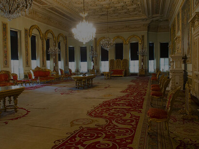 One of pictures of the chalet-like residence of the sultan and attached buildings, Yıldız palace, Istanbul, Turkey,  The sultan’s residence was in the Şale Kiosk or pavilion