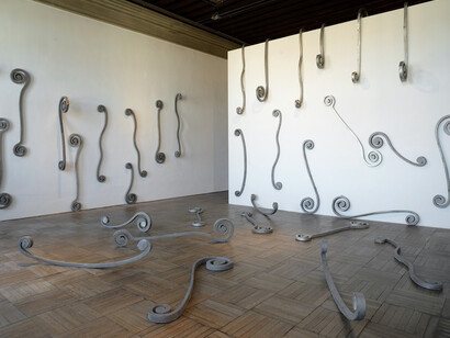 Eliseo Mattiacci. Courtesy of Richard Saltoun Gallery