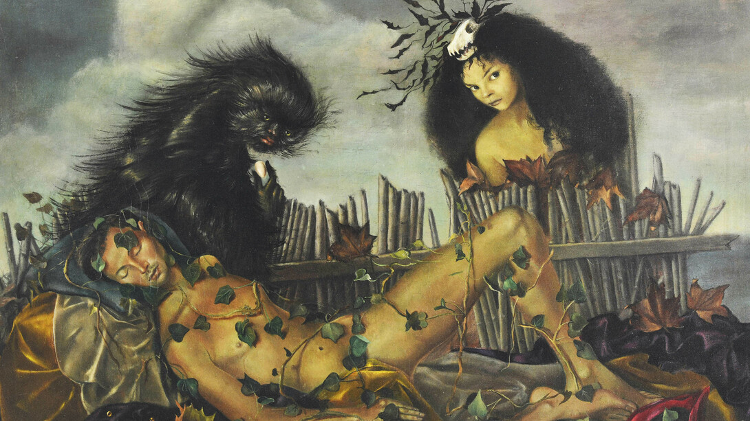 Leonor Fini, Stryges Amaouri (detail), 1947. Courtesy of SCHIRN