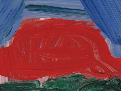 P. Shear, Correction Fluid, 2018, acrilico su tela, foto di C. Favero