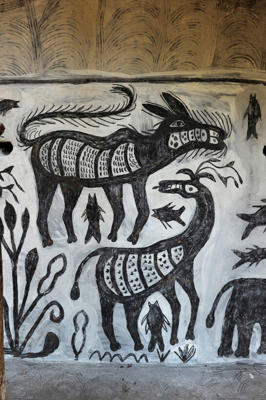 Deidi Von Schaewen, Detail of a house in the compound of Bulu Imam, Khovar style
