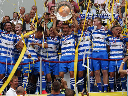 PEC Zwolle celebrating the victory of the Johann Cruijff Schaal 2014