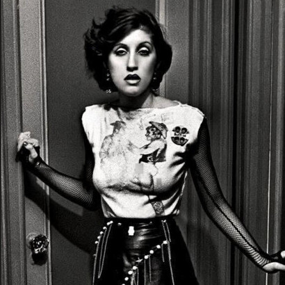 Gerry Visco photographed by Bobby Busnach wearing the infamous Gay Cowboys shirt in 1977