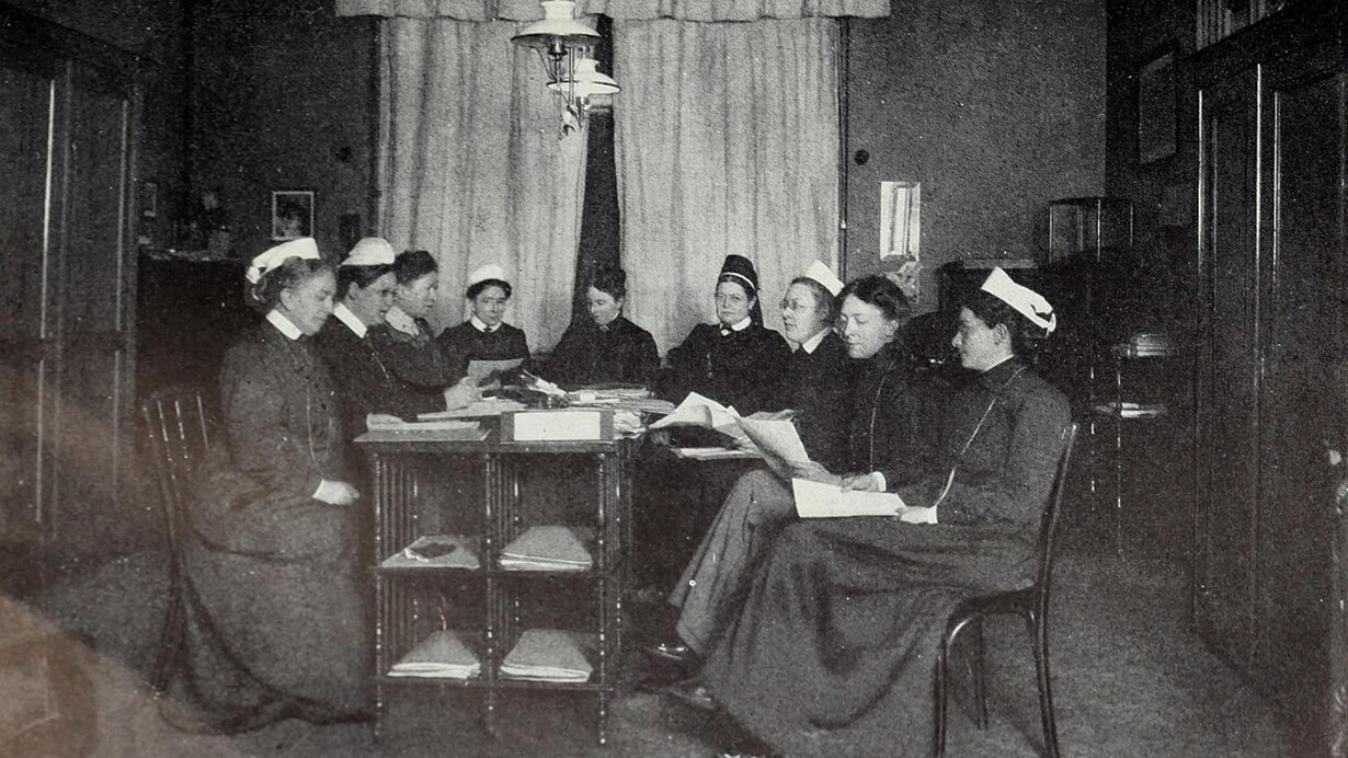 Reunión directiva de la Asociación Alemana de Enfermeras, 1912
