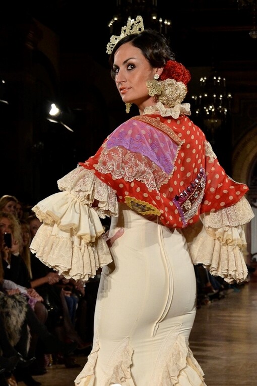 Traje de flamenca diseñado por Aurora Gaviño