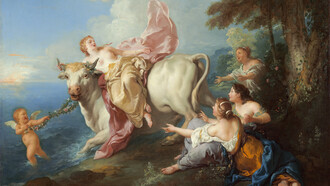 Jean-François de Troy (1679-1752). "El rapto de Europa", 1716, óleo sobre lienzo, Fundación Chester Dale. Galería Nacional de Arte, Washington, EE. UU.