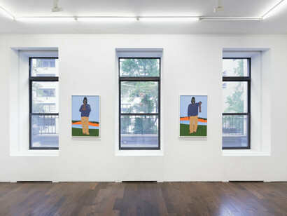 Dennis Osadebe, Forcing connections, vue de l'exposition. Avec l'aimable autorisation de Ceysson et Bénétière