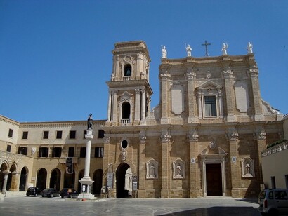 Cattedrale di Brindisi, intitolata a San Giovanni Battista. Brindisi, Italia
