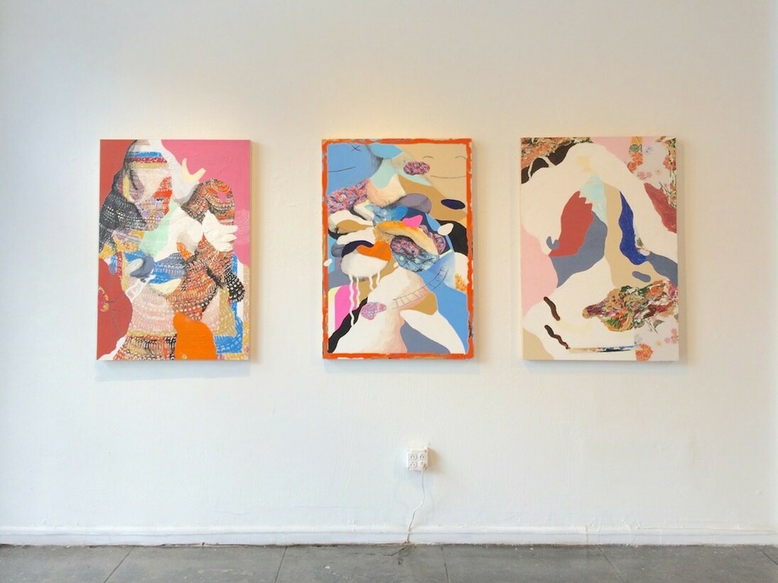 Mtendere Mandowa, Exhibition view. Courtesy of New Image Art