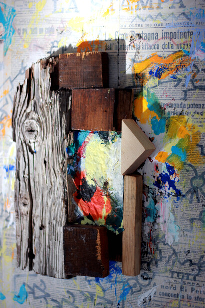 Milano Scultura Preview. Antoh Mansueto, Errore poetico, dettaglio, 2017